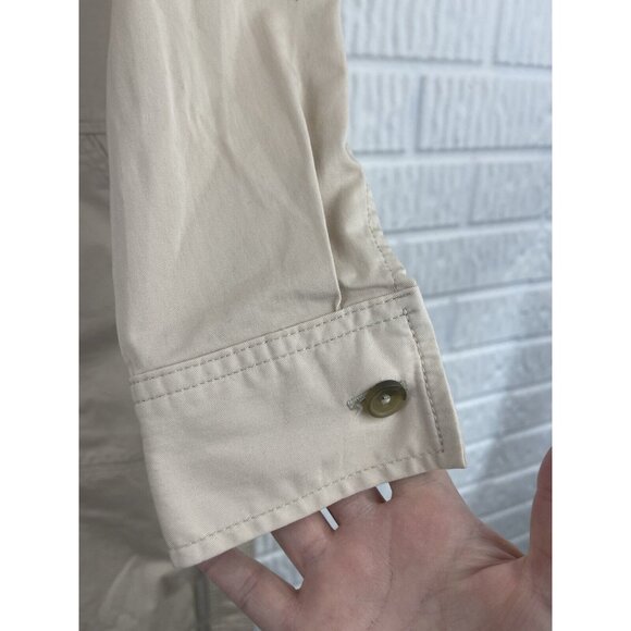 Everlane Jumpsuit Size 0 Attached Belt Beige Long Sleeve - Picture 13 of 13